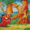 Disney Timon And Pumbaa Diamond Paintings