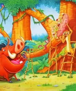 Disney Timon And Pumbaa Diamond Paintings