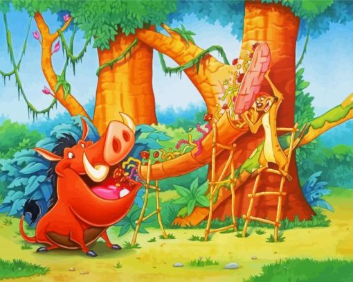 Disney Timon And Pumbaa Diamond Paintings