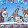 Donkey And Robins Diamond Paintings