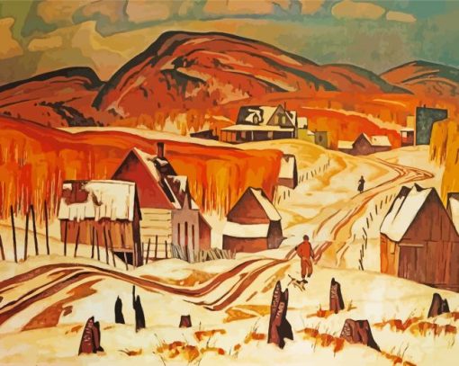 Early Snow AJ Casson Diamond Paintings