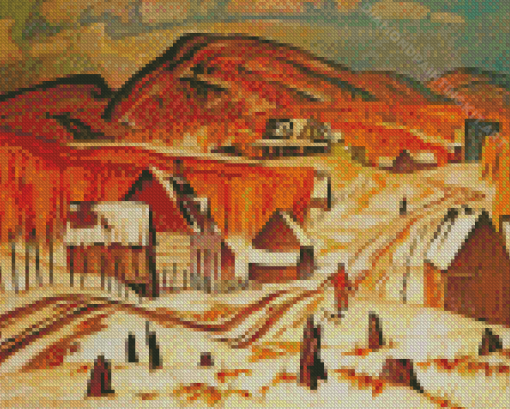 Early Snow AJ Casson Diamond Paintings