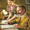 Edward Elgar And His Wife Diamond Paintings