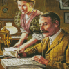 Edward Elgar And His Wife Diamond Paintings