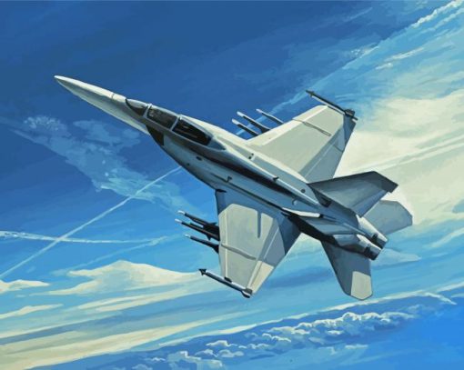 F 18 Airplane Diamond Paintings