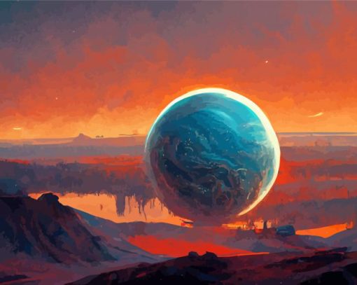 Fantasy Jupiter Planet Diamond Paintings