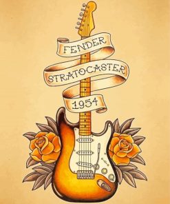 Fender Stratocaster Diamond Paintings