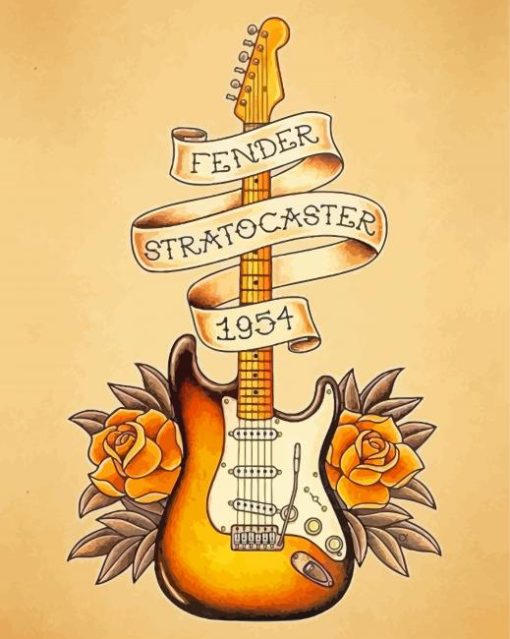 Fender Stratocaster Diamond Paintings