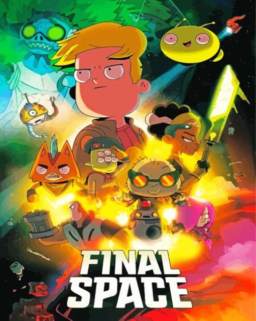 Final Space Illustration Diamond Paintings