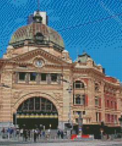 Flinders Street Railway Station Australia Diamond Paintings