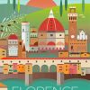 Florence Buildings Poster Diamond Paintings