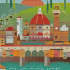 Florence Buildings Poster Diamond Paintings