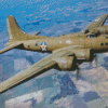 Flying Fortress B 17 Airplane Diamond Paintings