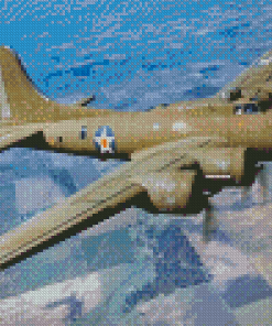 Flying Fortress B 17 Airplane Diamond Paintings