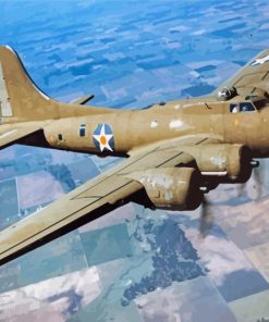 Flying Fortress B 17 Airplane Diamond Paintings