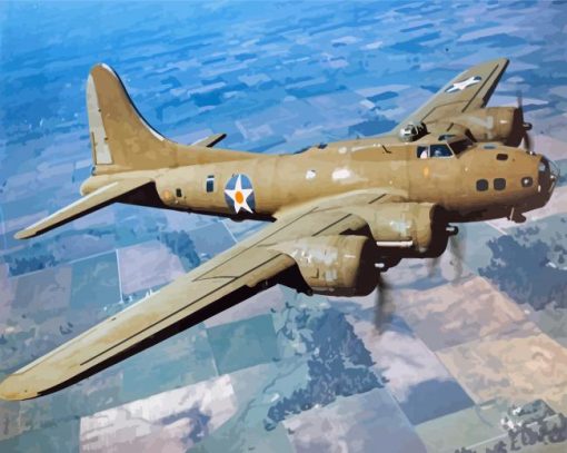 Flying Fortress B 17 Airplane Diamond Paintings