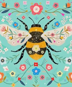 Folk Bee Diamond Paintings