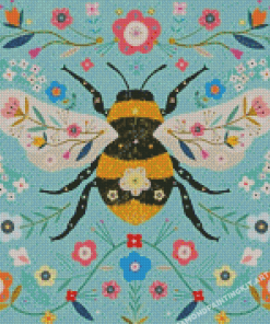 Folk Bee Diamond Paintings