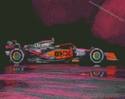 Formula 1 Mclaren Race Car Diamond Paintings