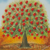 Garden Fruit Pomegranate Tree Diamond Paintings