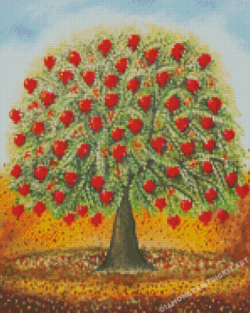 Garden Fruit Pomegranate Tree Diamond Paintings