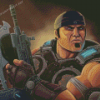 Gears Of War Marcus Fenix Diamond Paintings