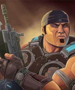 Gears Of War Marcus Fenix Diamond Paintings