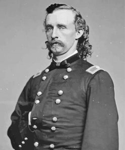 George Custer Black And White Diamond Paintings