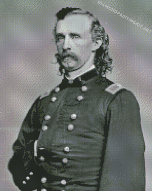 George Custer Black And White Diamond Paintings