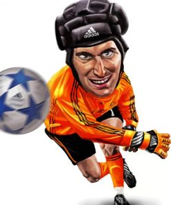 Goalkeeper Petr Cech Caricature Diamond Paintings