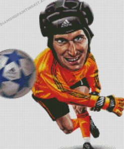 Goalkeeper Petr Cech Caricature Diamond Paintings