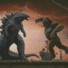 Godzilla VS Kong Fight Diamond Paintings