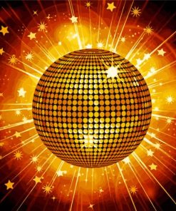 Gold Disco Ball Diamond Paintings