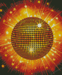 Gold Disco Ball Diamond Paintings