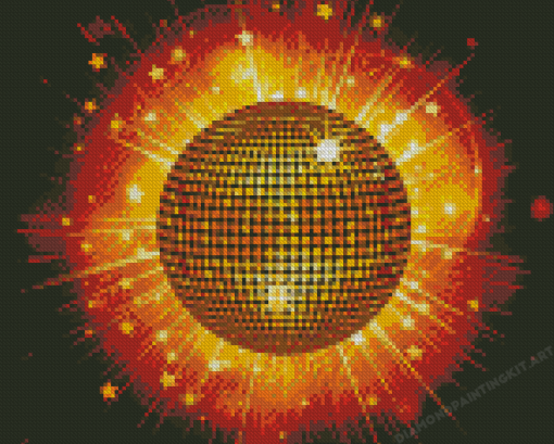 Gold Disco Ball Diamond Paintings