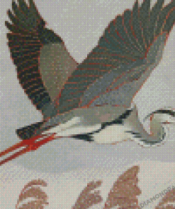 Great Heron Flying Diamond Paintings