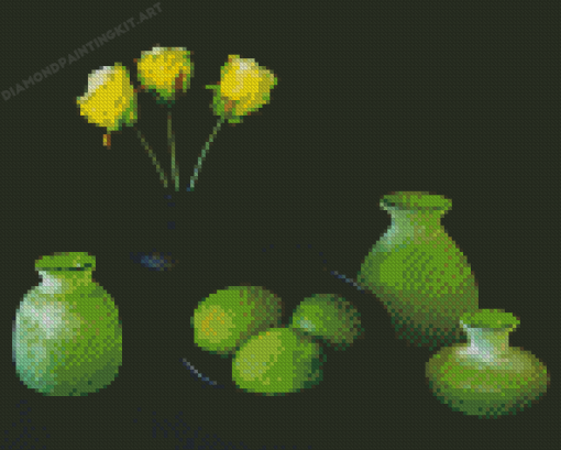 Green Still Life Diamond Paintings