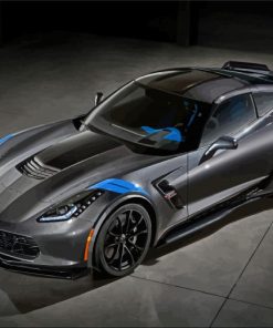 Grey C7 Corvette Diamond Paintings