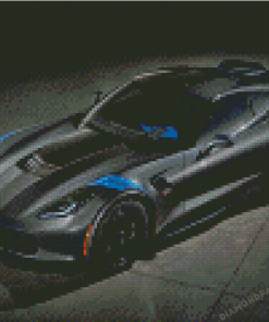 Grey C7 Corvette Diamond Paintings