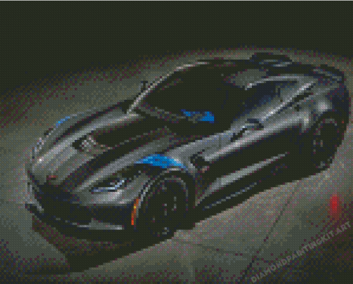 Grey C7 Corvette Diamond Paintings