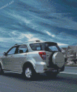 Grey Daihatsu Terios Car Diamond Paintings