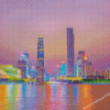 Guangzhou City Reflection Diamond Paintings