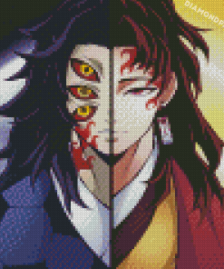 Half Michikatsu Tsugikuni And Half Kokushibo Diamond Paintings