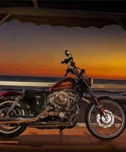 Harley 72 Sunset View Diamond Paintings