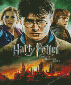 Harry Potter And The Deadly Hallows Poster Diamond Paintings