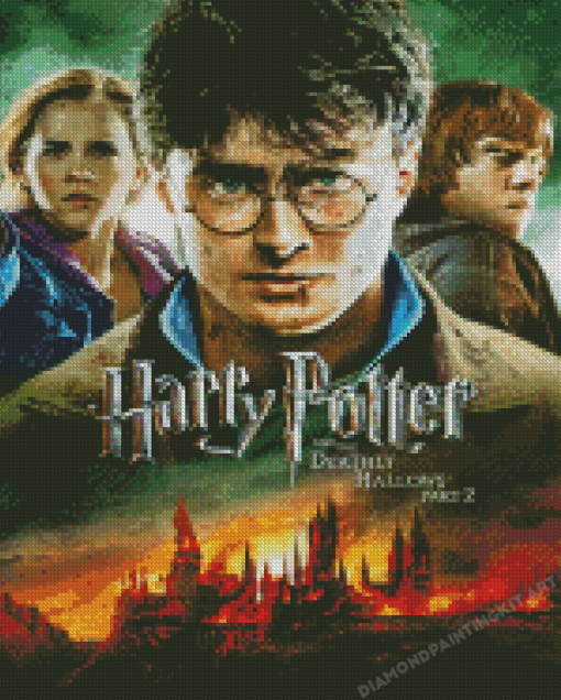 Harry Potter And The Deadly Hallows Poster Diamond Paintings