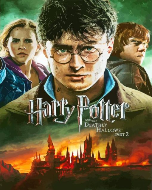 Harry Potter And The Deadly Hallows Poster Diamond Paintings