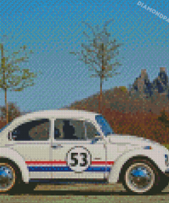 Herbie The Love Bug Car Diamond Paintings