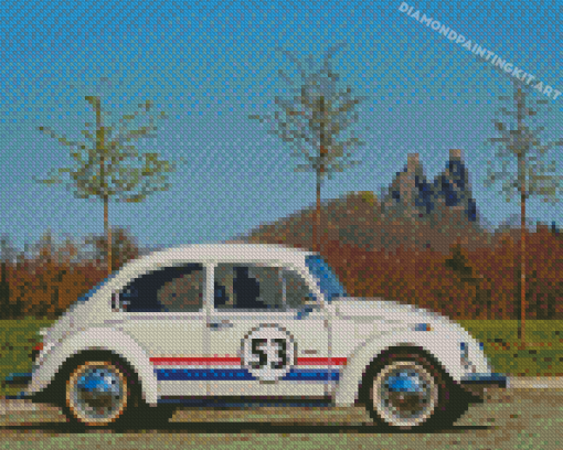 Herbie The Love Bug Car Diamond Paintings