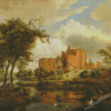 Hobbema The Ruins Of Brederode Castle Diamond Paintings